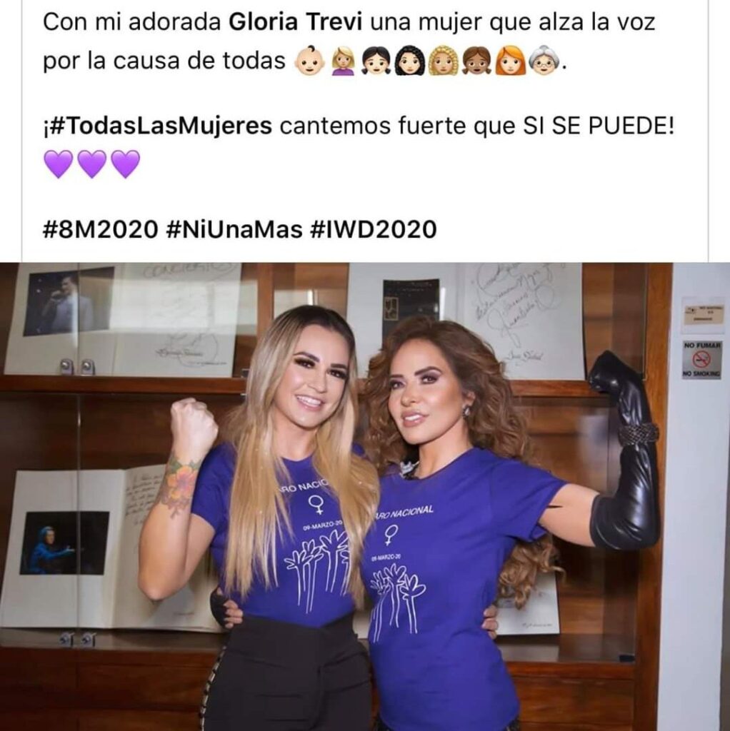 gloria trevi con lasm ujeres