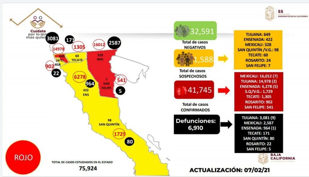 INMINENTE EL CAMBIO DE SEMáFORO EN BAJA CALIFORNIA
