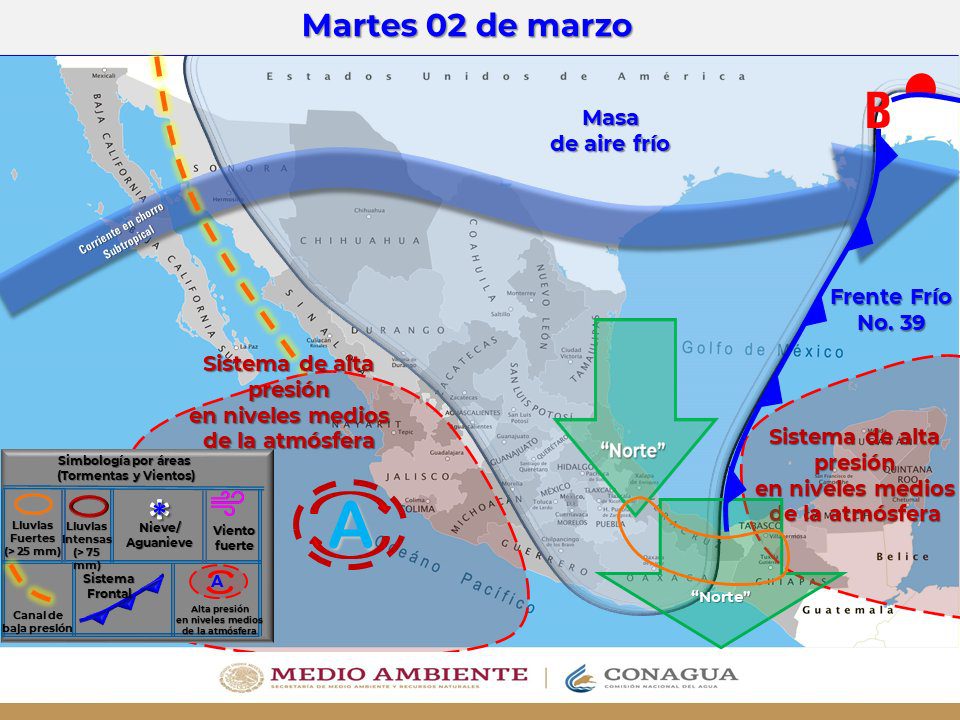 NOS ESPERAN HELADAS, TOLVANERAS Y LLUVIAS PARA ESTA SEMANA