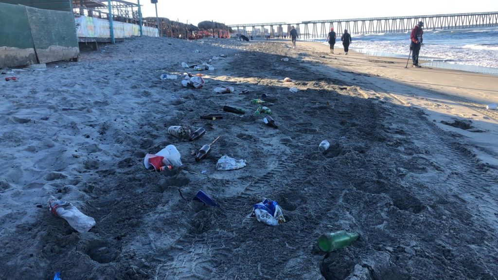 AUMENTARáN LA VIGILANCIA EN PLAYAS POR VISITANTES QUE DEJAN BASURA