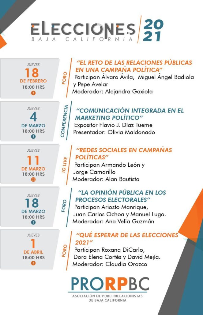 PRORPBC INVITA A SU PROGRAMA DE CONFERENCIAS PRORPBC INVITA A SU PROGRAMA DE CONFERENCIAS