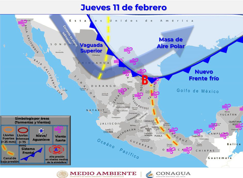 LLEGARá OTRO FRENTE FRíO Y LLUVIAS A BC LLEGARá OTRO FRENTE FRíO Y LLUVIAS A BC