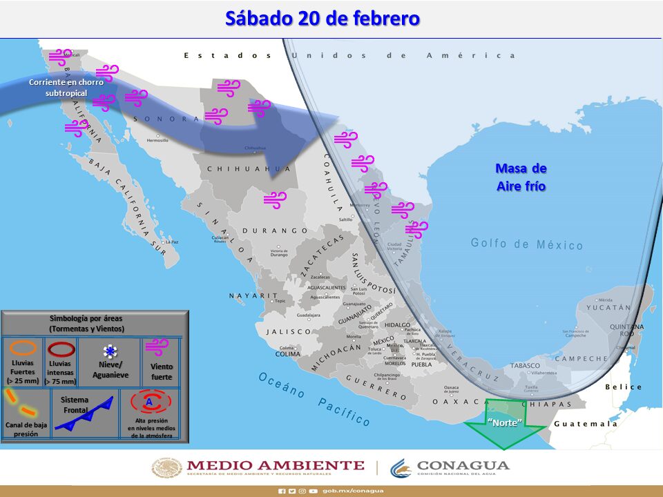 ALERTAN POR LLEGADA DEL FRENTE FRíO 36 MANTENDRá BAJAS TEMPERATURAS