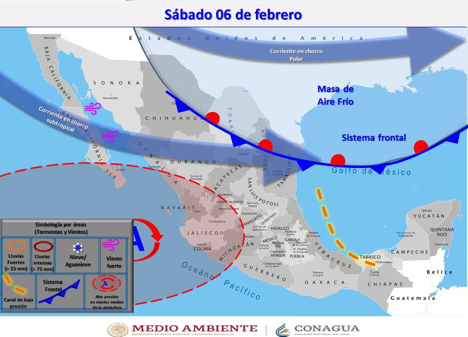 HABRá DESCENSO EN LAS TEMPERATURAS Y VIENTOS FUERTES EN BC