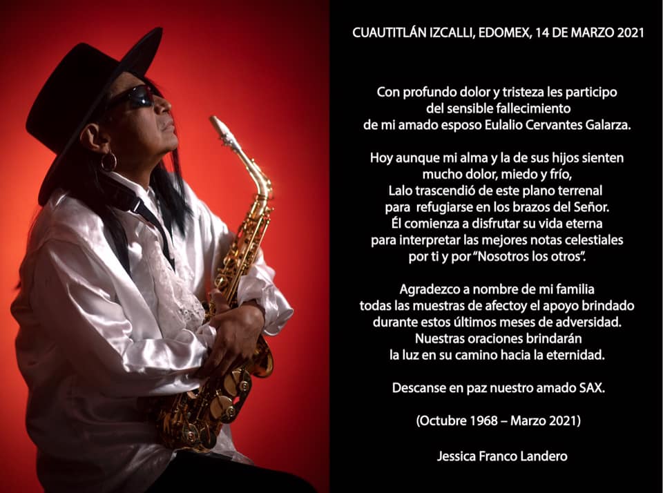 MUERE SAX DE LA MALDITA VECINDAD MUERE SAX DE LA MALDITA VECINDAD
