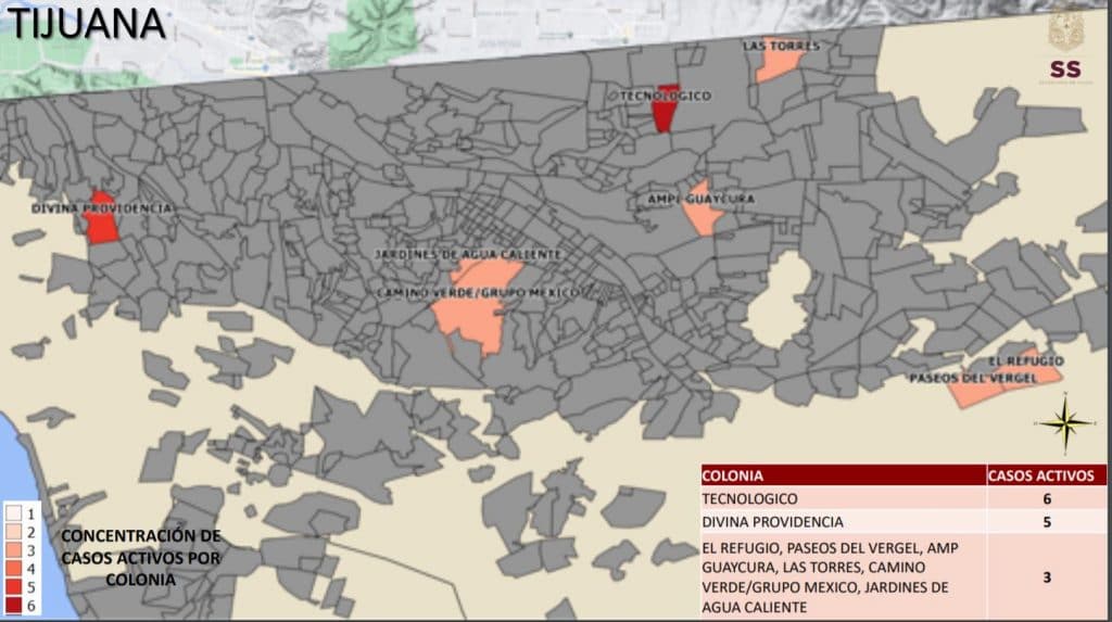 ESTAS SON LAS COLONIAS DE TIJUANA CON MáS CASOS ACTIVOS POR COVID-19 ESTAS SON LAS COLONIAS DE TIJUANA CON MáS CASOS ACTIVOS POR COVID-19