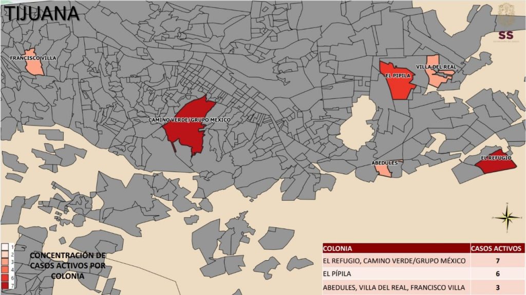 COLONIAS CON MáS CASOS DE COVID-19