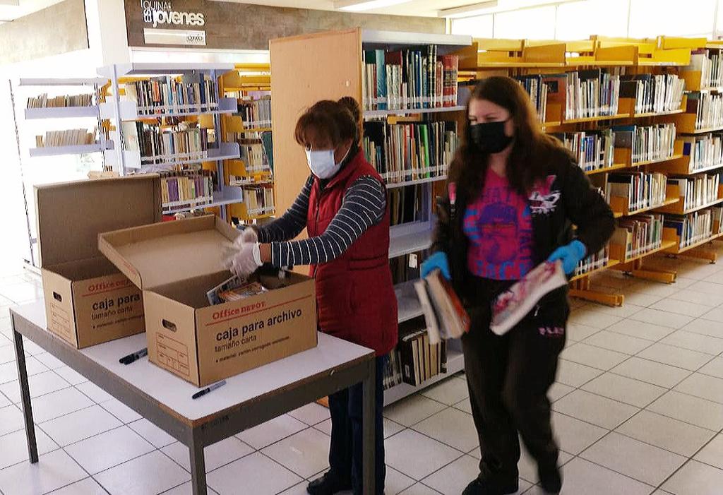 ACERVO DE BIBLIOTECA BENITO JUáREZ CONTINúA RESGUARDADO EN EL RECINTO