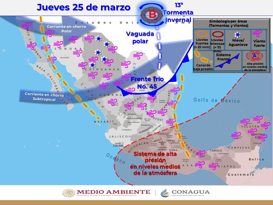LLUVIAS Y HELADAS EN BAJA CALIFORNIA POR FRENTE FRíO
