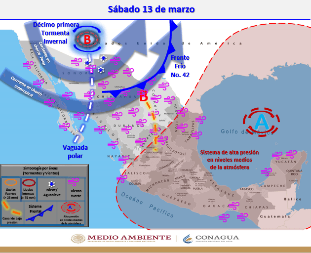 LLEGARá MáS LLUVIA Y HELADAS A BC