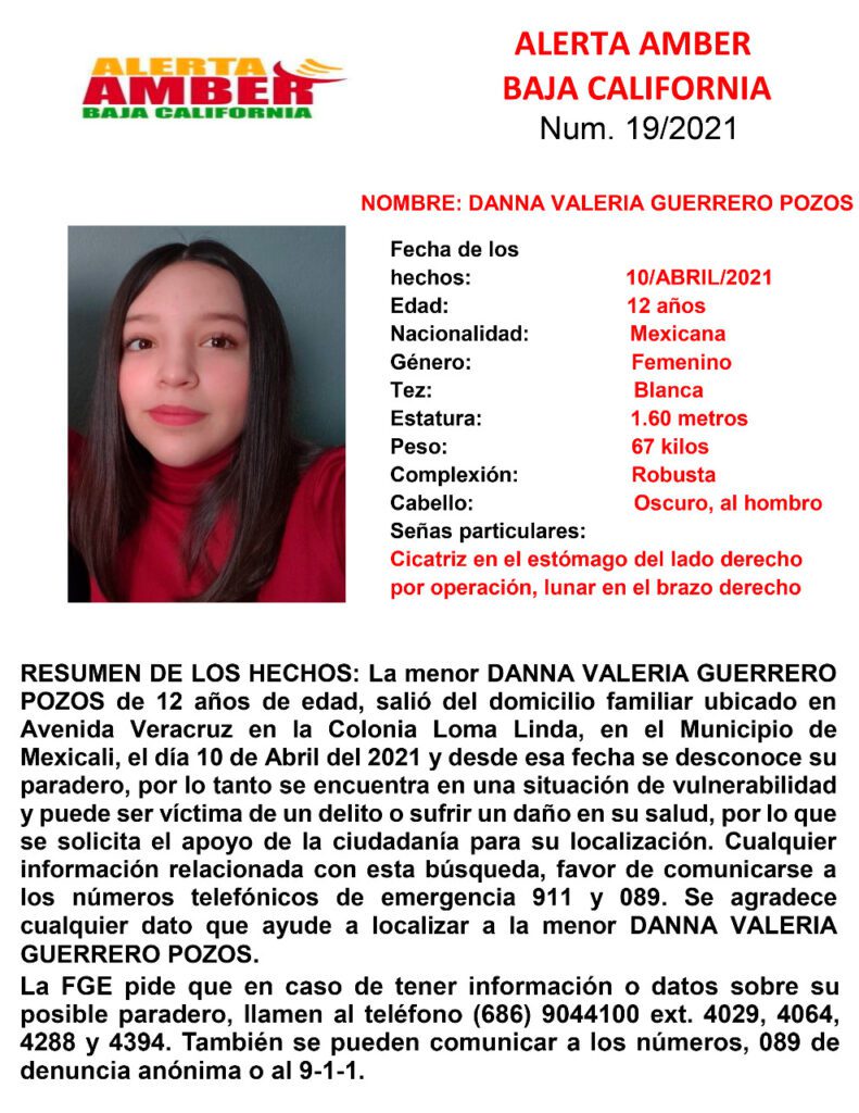 ACTIVAN ALERTA AMBER POR DANNA VALERIA GUERRERO ACTIVAN ALERTA AMBER POR DANNA VALERIA GUERRERO