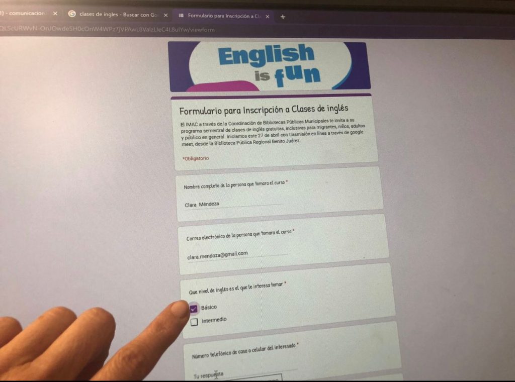 IMAC OFRECE CLASES VIRTUALES GRATUITAS DE INGLéS