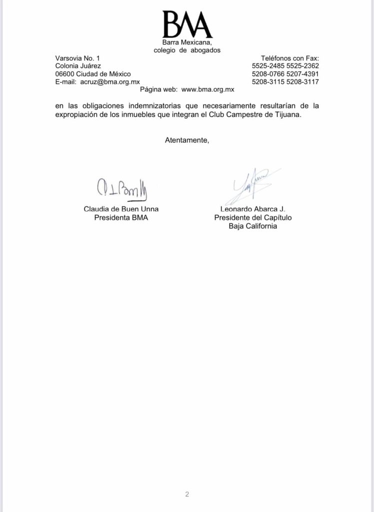 ABOGADOS SE POSICIONAN SOBRE EXPROPIACIóN DEL CAMPESTRE