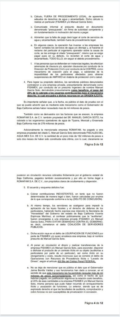 DENUNCIAN A FUNCIONARIOS DEL ESTADO POR VARIOS DELITOS