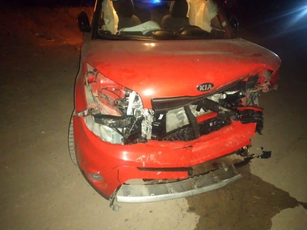 CHOCA CONTRA AUTO DONDE IBA UNA FAMILIA ENTERA