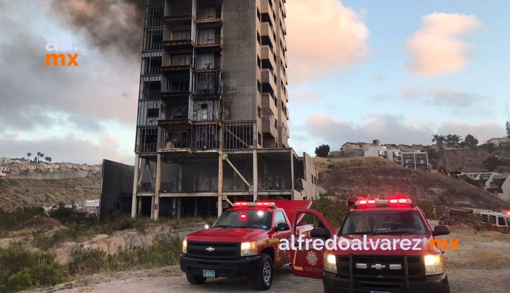 SE INCENDIA EDIFICIO EN CONSTRUCCIóN