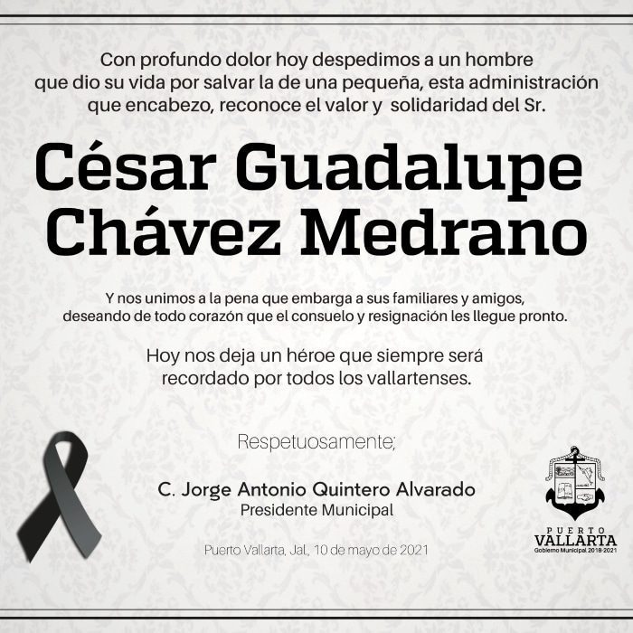 FALLECE MESERO TRAS RESCATAR A NIñA QUE SE AHOGABA