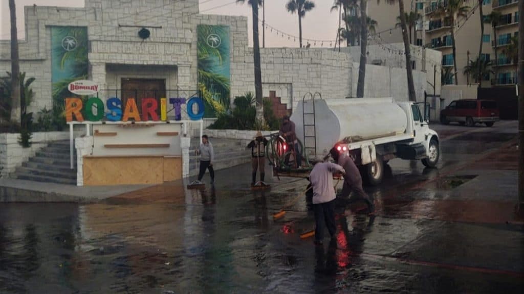 PLAYAS DE ROSARITO CONTINúA SANITIZACIóN DE ESPACIOS PúBLICOS