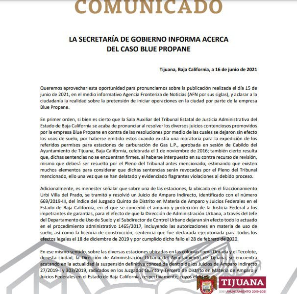 AYUNTAMIENTO RESUELVE CONFLICTO DE GASERA