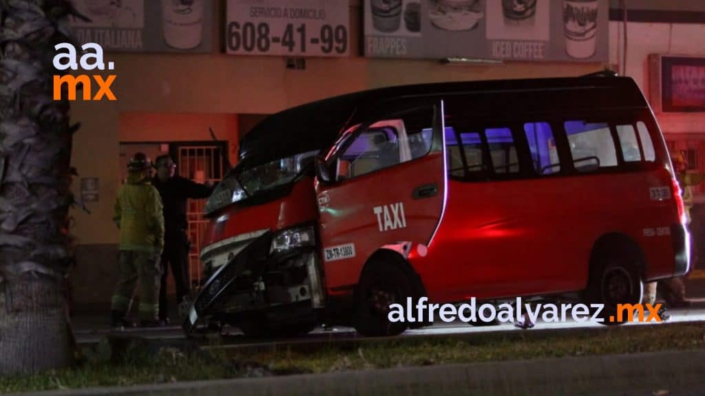 PASAJERO MUERE TRAS CHOQUE DE TAXI; CONDUCTOR QUISO HUIR