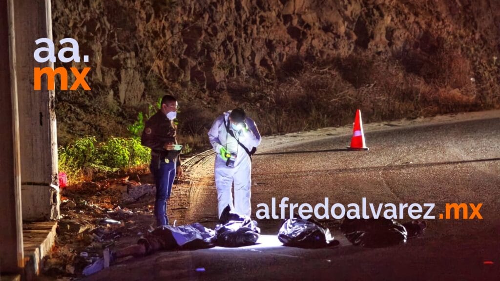 TIRAN CUATRO CADáVERES EN LA CARRETERA
