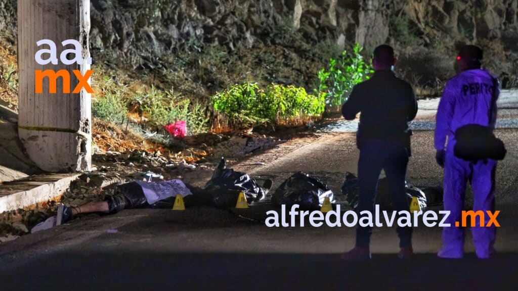 TIRAN CUATRO CADáVERES EN LA CARRETERA