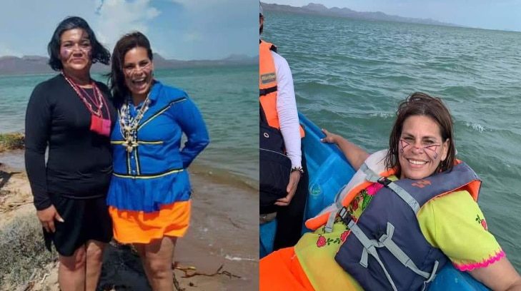 GUAYMAS 'ROJO', CAMIONES LLENOS Y ALCALDESA DISCUTE EN FB