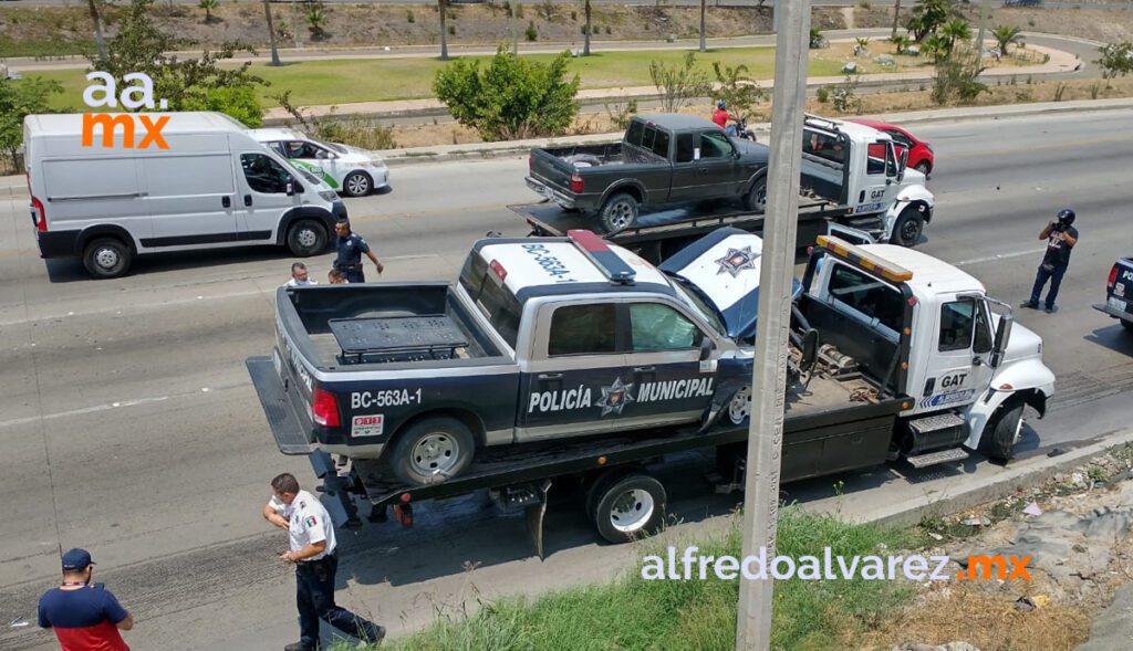 CARAMBOLA DEJA 7 UNIDADES DAñADAS, ENTRE ELLAS UNA PATRULLA