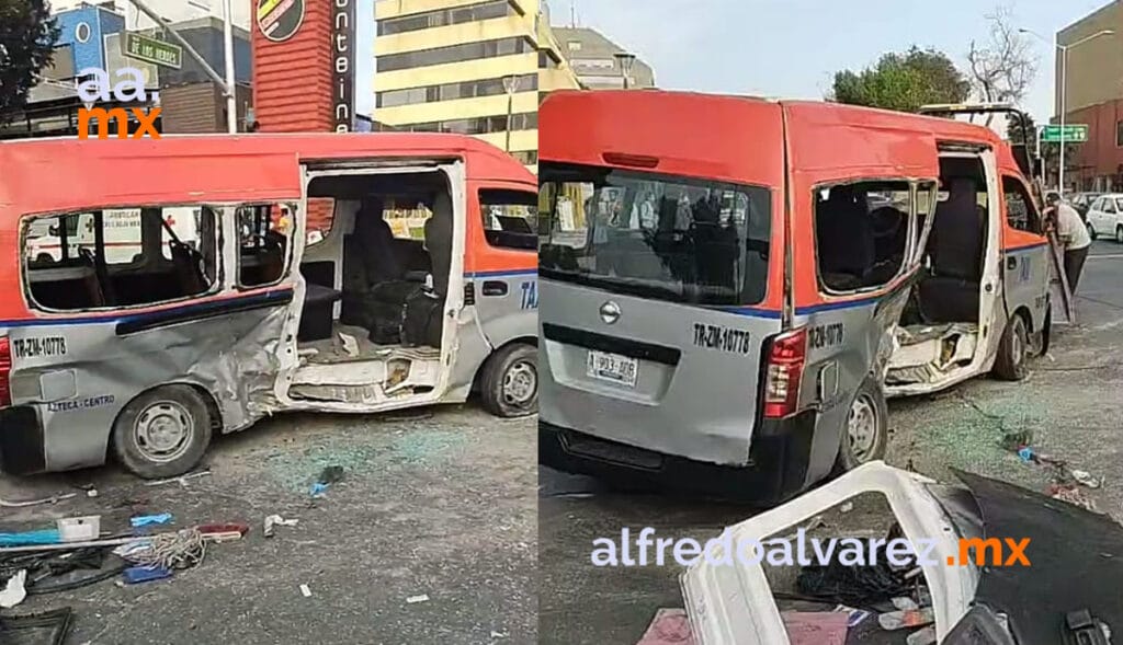 TAXI CHOCA CONTRA AUTO; PASAJEROS RESULTAN HERIDOS