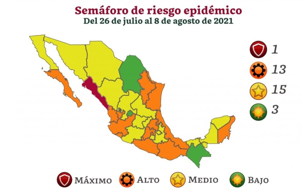 FEDERACIóN COLOCA A BC EN AMARILLO EN SEMáFORO EPIDEMIOLóGICO FEDERACIóN COLOCA A BC EN AMARILLO EN SEMáFORO EPIDEMIOLóGICO