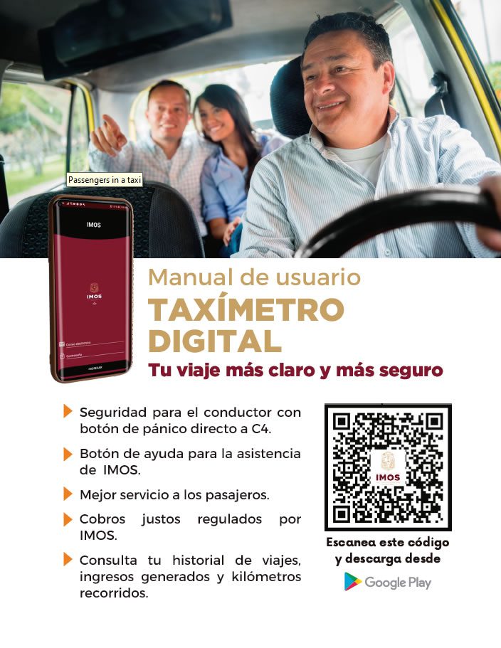 USARáN TRANSPORTISTAS TAXíMETRO DIGITAL