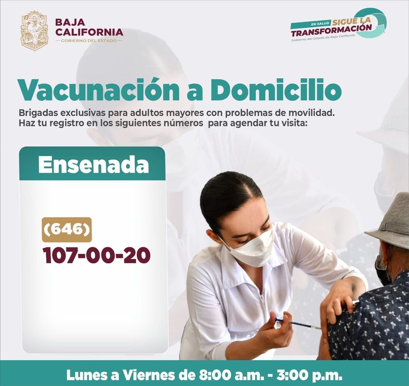 REACTIVAN BRIGADAS DE VACUNACIóN A DOMICILIO PARA 2DA DOSIS