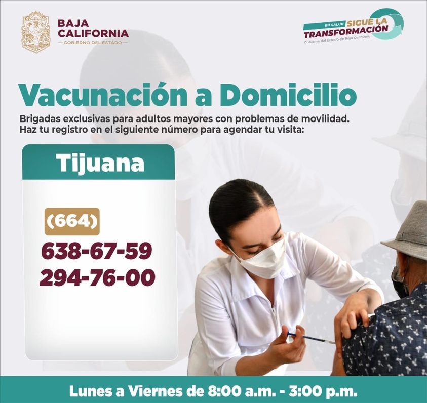 REACTIVAN BRIGADAS DE VACUNACIóN A DOMICILIO PARA 2DA DOSIS