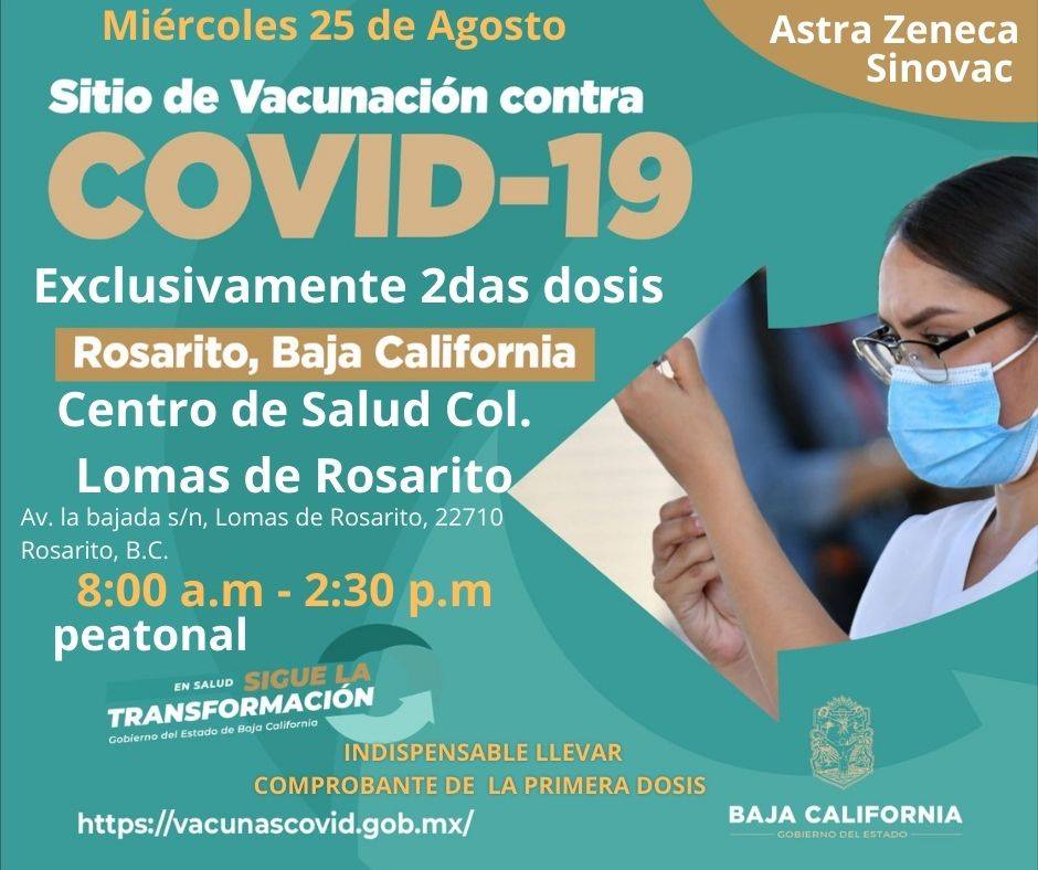 SIGUE APLICACIóN DE 2DA DOSIS SINOVAC Y ASTRAZENECA