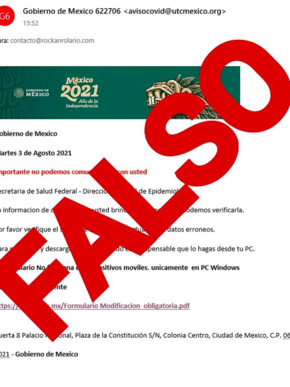 SI RECIBES CORREO DE RE-INGRESO DATOS VACUNA, NO CONTESTES