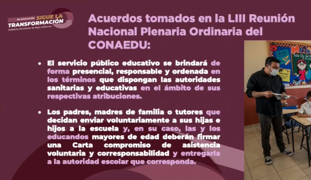 REVELAN LISTA DE ESCUELAS QUE REGRESARáN A CLASES PRESENCIALES