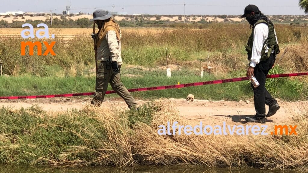 HALLAN CRáNEO CERCA DE CANAL DE RIEGO
