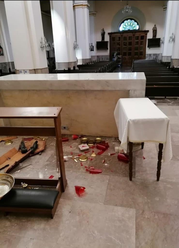 VANDALIZAN CATEDRAL DE HERMOSILLO