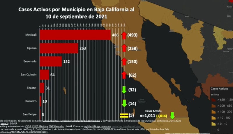 DELTA PREDOMINA EN BC EN 3ERA OLA; HAY 1,011 CONTAGIOS