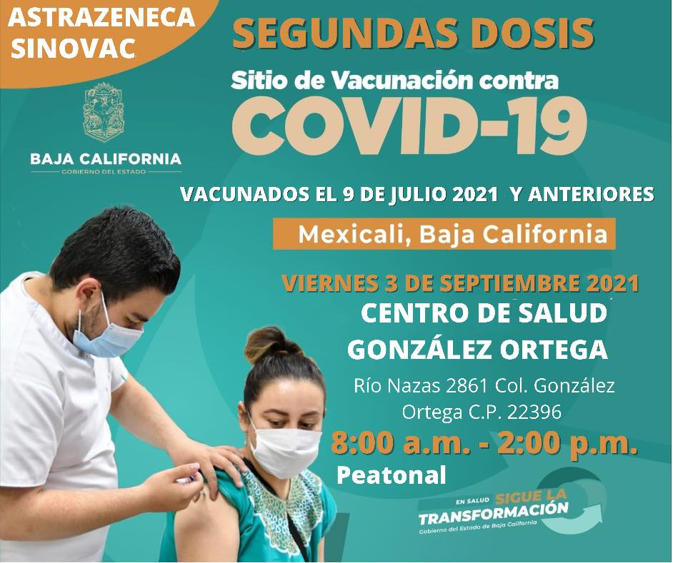 REANUDAN APLICACIóN DE 2DA DOSIS PFIZER EN TJ Y ENSENADA