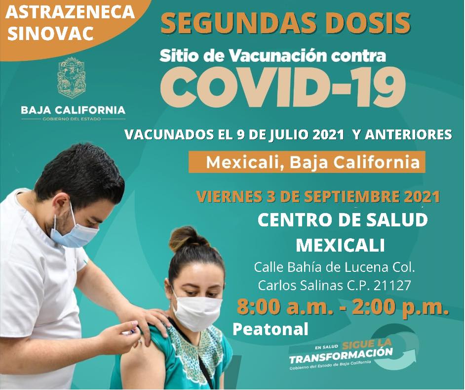 REANUDAN APLICACIóN DE 2DA DOSIS PFIZER EN TJ Y ENSENADA
