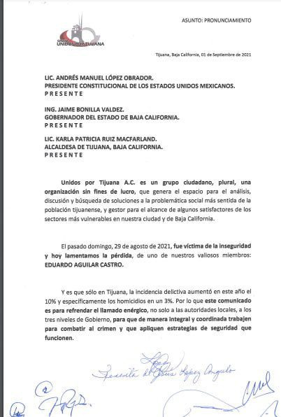 BURóCRATAS LLAMAN A AUTORIDADES A COMBATIR EL CRIMEN EN TJ