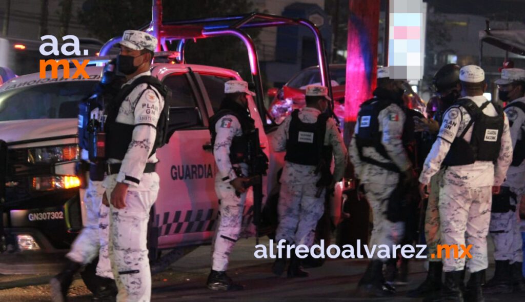 CHOCAN ELEMENTOS DE LA GUARDIA NACIONAL; HAY DOS CIVILES HERIDOS