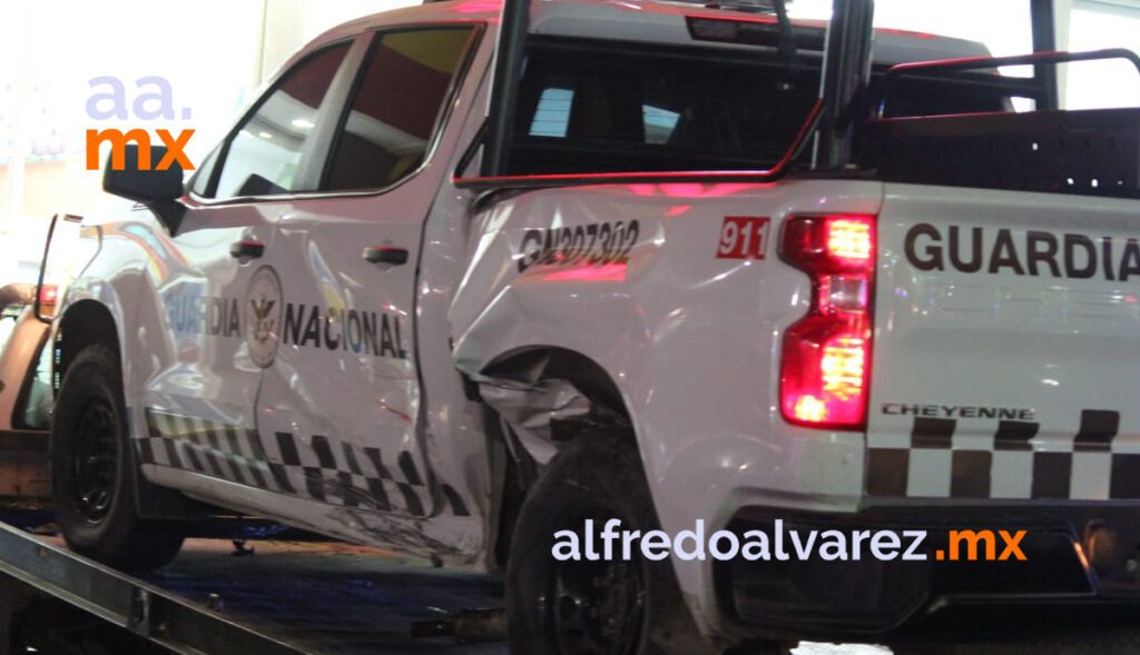 CHOCAN ELEMENTOS DE LA GUARDIA NACIONAL; HAY DOS CIVILES HERIDOS