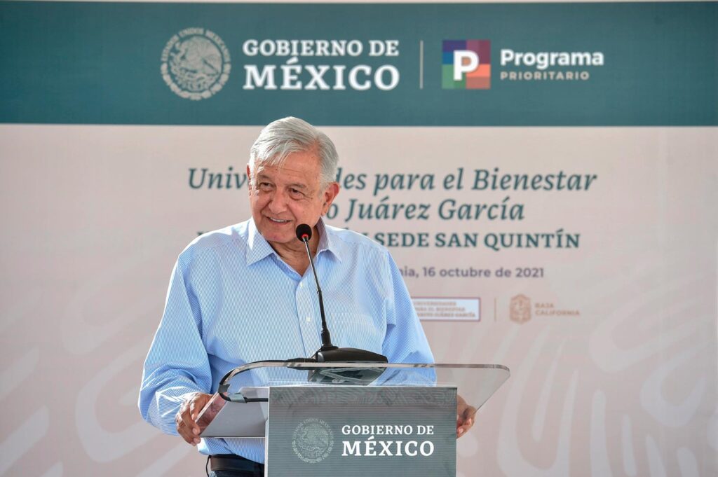 AMLO INAUGURA UNIVERSIDAD 'BENITO JUáREZ GARCíA' EN SAN QUINTíN