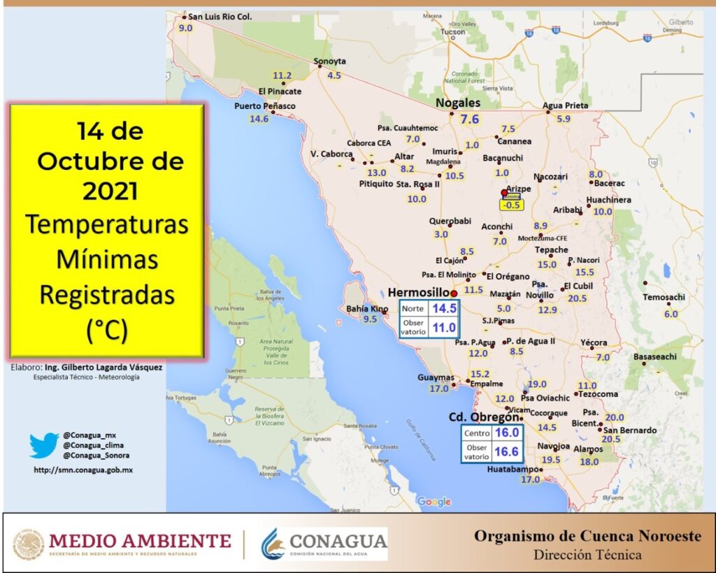 EMPEZó EL FRíO, SE REGISTRA PRIMERA HELADA DE LA TEMPORADA EN SONORA