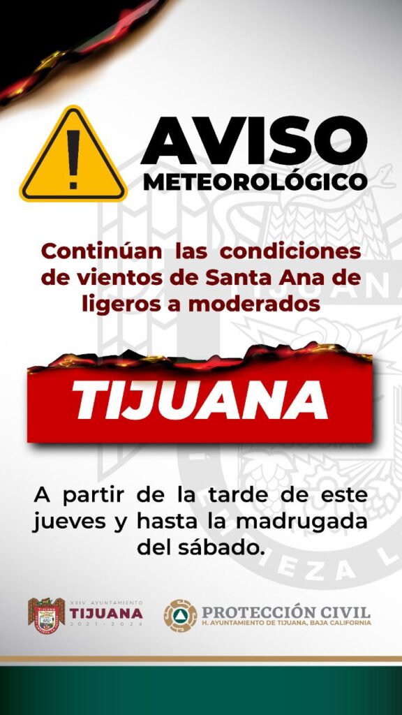 HABRá CONDICIóN SANTA ANA EN LA REGIóN