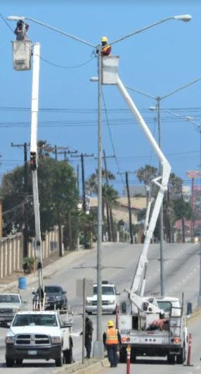 AYUNTAMIENTO DE ROSARITO SUPERVISA CONDICIONES DE ALUMBRADO PúBLICO