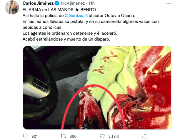 OCTAVIO OCAñO 'BENITO' IBA ARMADO AL MOMENTO DE SU MUERTE