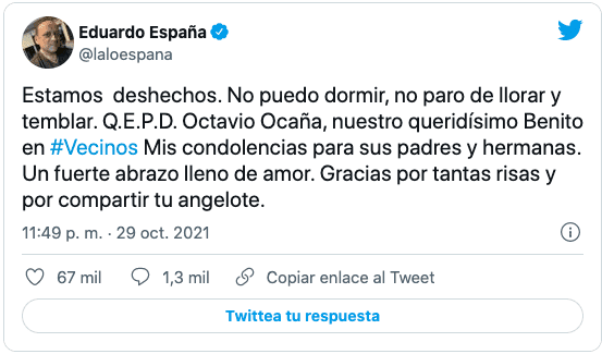DOS DETENIDOS RELACIONADOS A MUERTE DE ACTOR OCTAVIO OCAñA